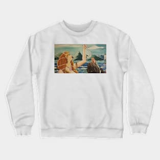 Mermaid with Pearls Crewneck Sweatshirt